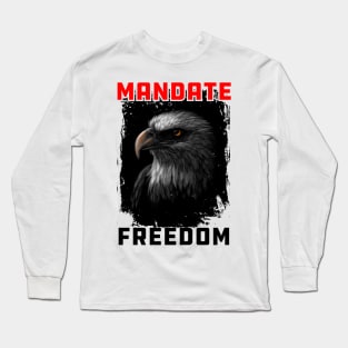 Mandate Freedom Essential, American Eagle Red and white design Long Sleeve T-Shirt